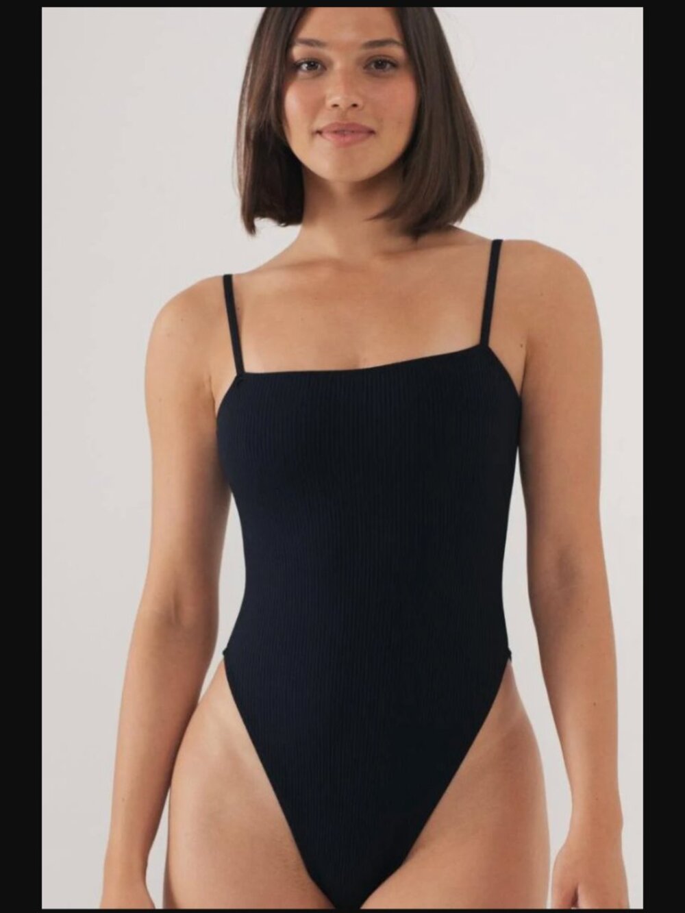 NWT Montce Swim Black Rib Jacelyn One-Piece Size S Retail Price $168.00 - Picture 5 of 10